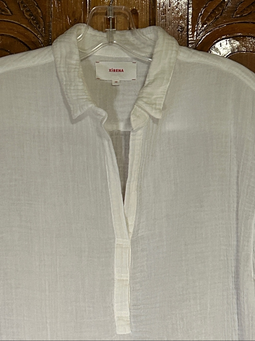 XIRENA Cruz Relaxed 100% Cotton Gauze Top. XS - Picture 5 of 9